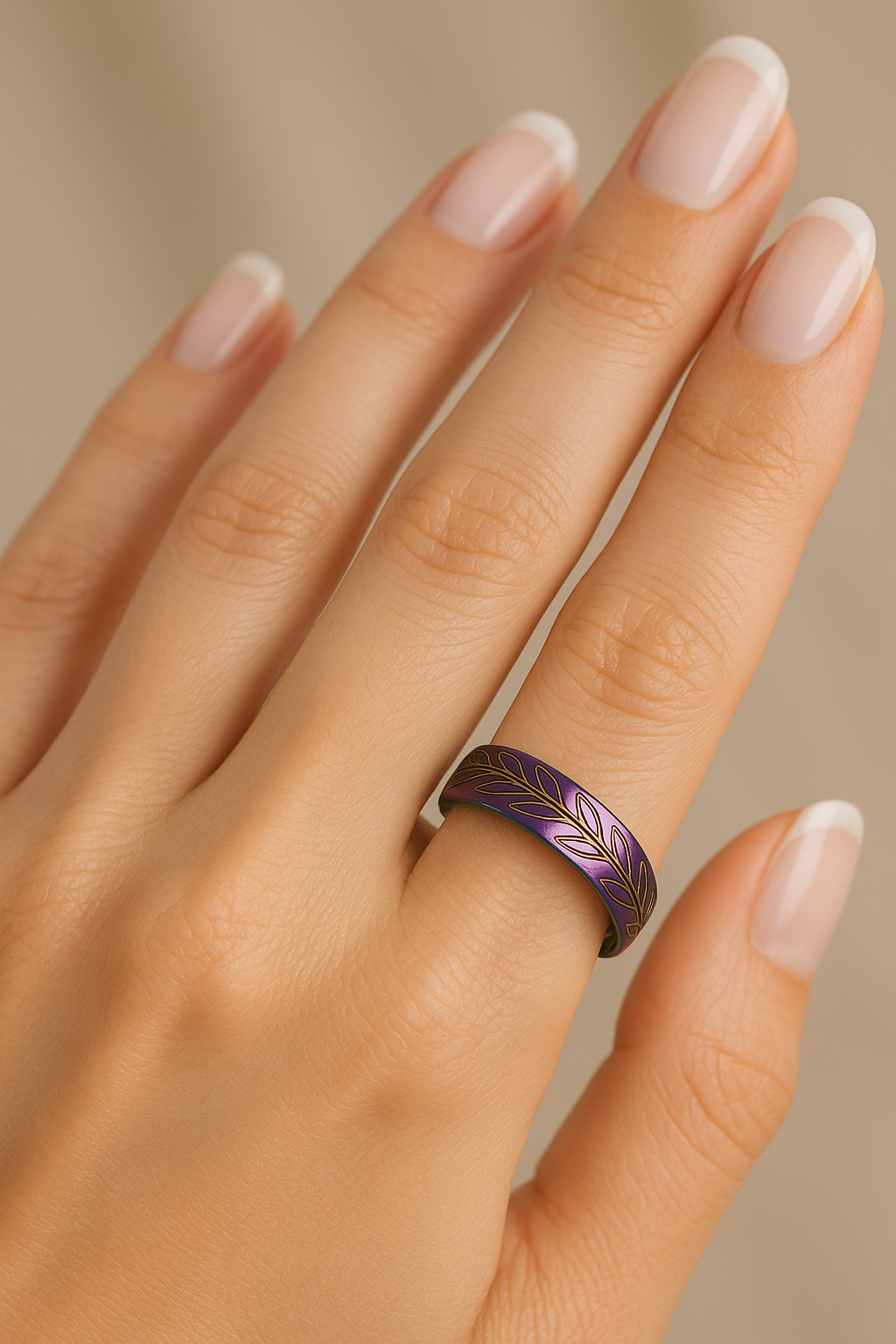 Enchanted Aurora Vine Spoon Ring