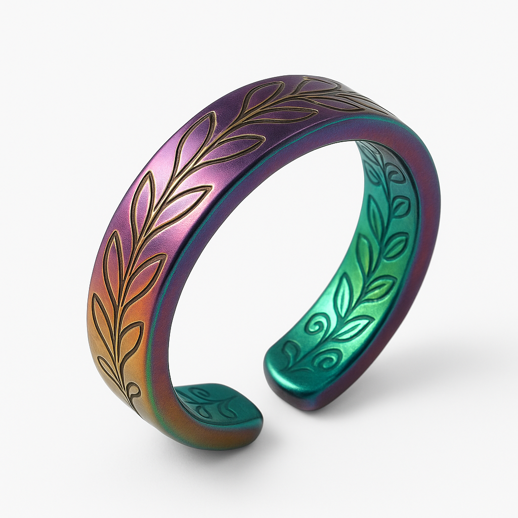 Enchanted Aurora Vine Spoon Ring