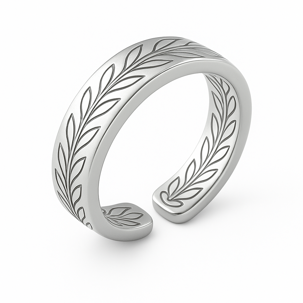 Enchanted Aurora Vine Spoon Ring